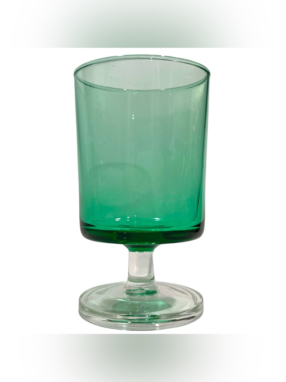 Vintage 1970s Cavalier Kelly Green Liqueur Glasses Set (6) by Luminarc of France - Picture 6 of 7